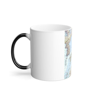 Japan and Korea (1960) (Map) Color Changing Mug 11oz-11oz-The Sticker Space