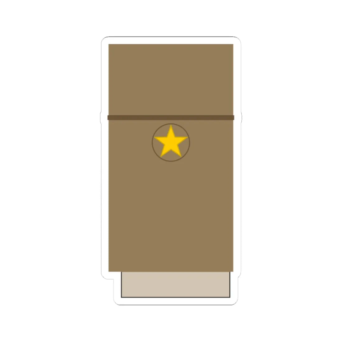 Japan Army OF 1a Sleeve 1943 1945 (Japan) (Military Rank) STICKER Vinyl Kiss-Cut Decal 3 Inch White - The Sticker Space