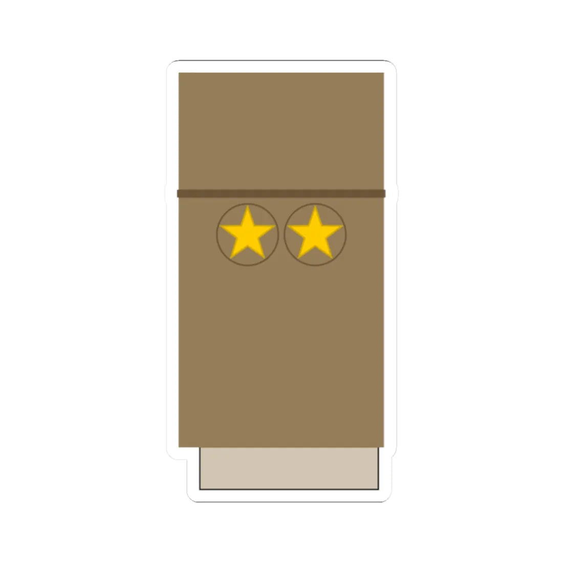 Japan Army OF 1b Sleeve 1943 1945 (Japan) (Military Rank) STICKER Vinyl Kiss-Cut Decal 2 Inch White - The Sticker Space