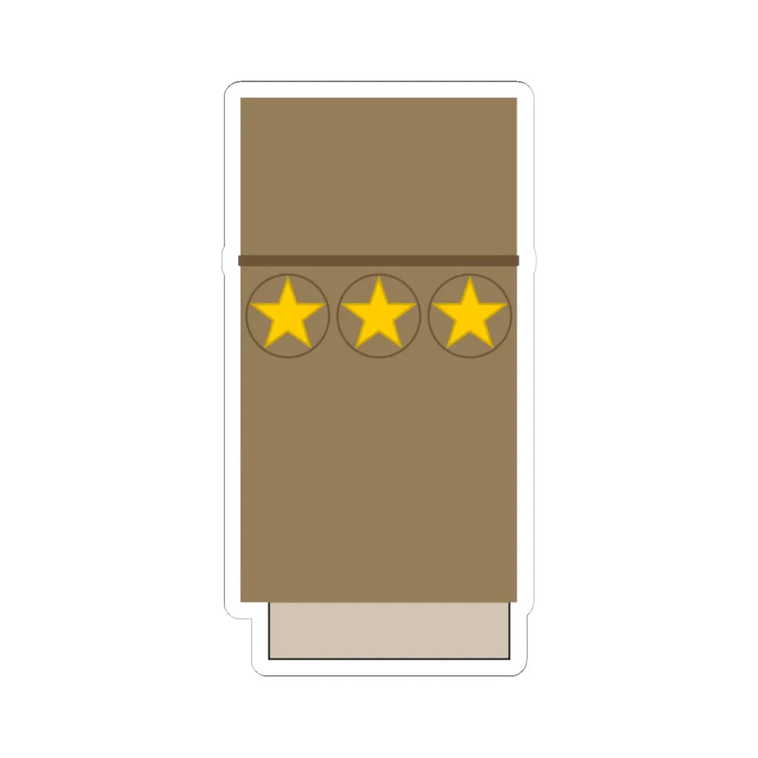 Japan Army OF 2 Sleeve 1943 1945 (Japan) (Military Rank) STICKER Vinyl Kiss-Cut Decal 4 Inch White - The Sticker Space