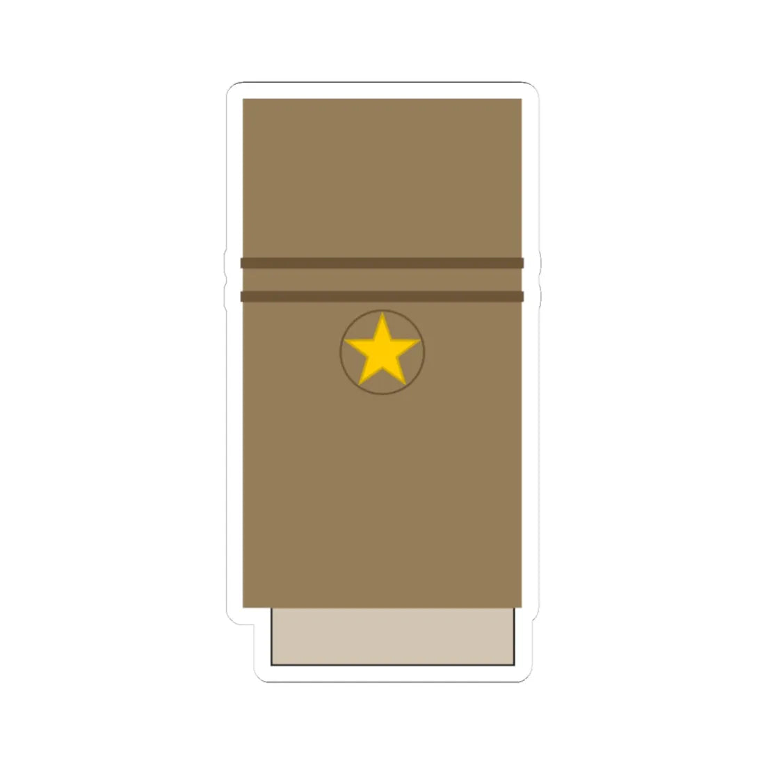 Japan Army OF 3 Sleeve 1943 1945 (Japan) (Military Rank) STICKER Vinyl Kiss-Cut Decal 3 Inch White - The Sticker Space