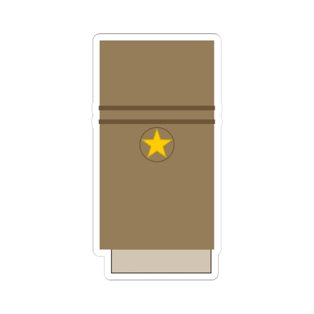 Japan Army OF 3 Sleeve 1943 1945 (Japan) (Military Rank) STICKER Vinyl Kiss-Cut Decal 4 Inch White - The Sticker Space