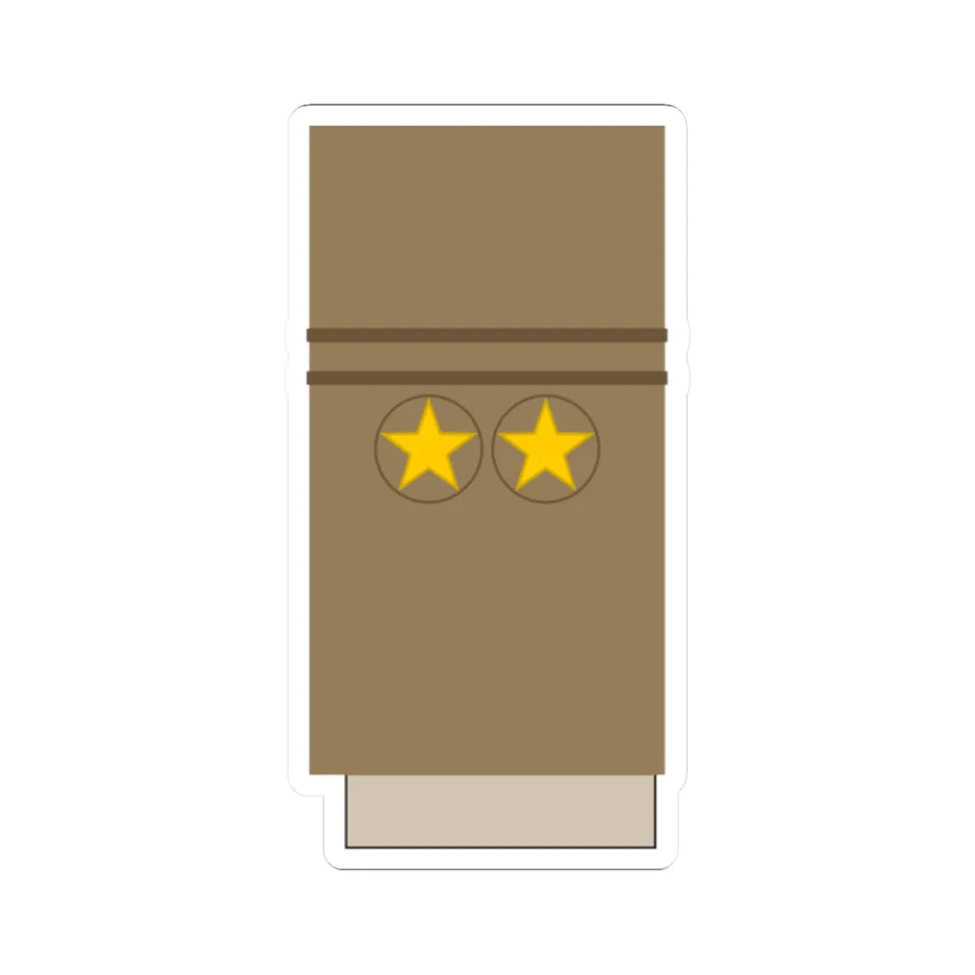 Japan Army OF 4 Sleeve 1943 1945 (Japan) (Military Rank) STICKER Vinyl Kiss-Cut Decal 2 Inch White - The Sticker Space