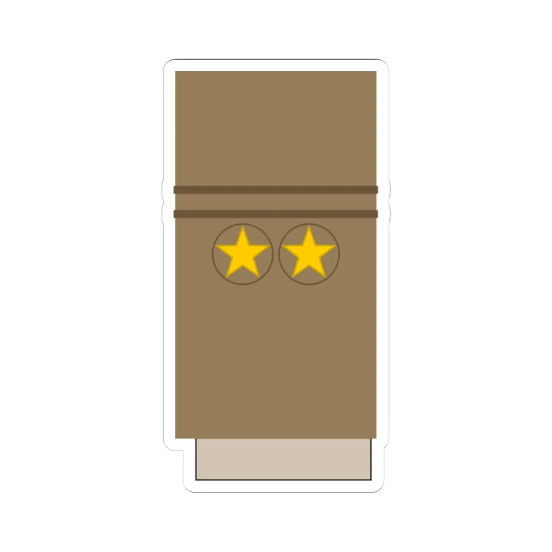 Japan Army OF 4 Sleeve 1943 1945 (Japan) (Military Rank) STICKER Vinyl Kiss-Cut Decal 3 Inch White - The Sticker Space