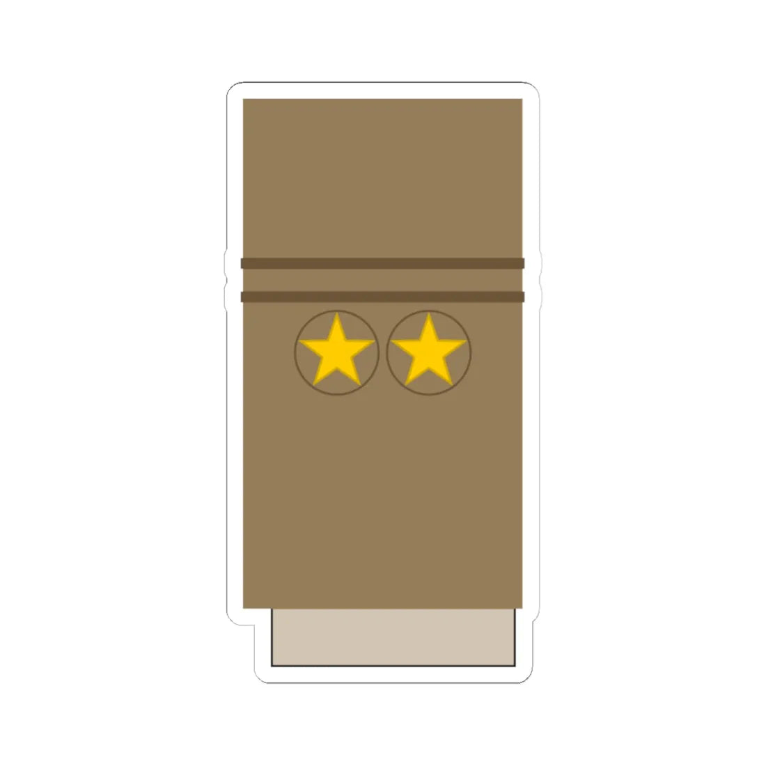 Japan Army OF 4 Sleeve 1943 1945 (Japan) (Military Rank) STICKER Vinyl Kiss-Cut Decal 4 Inch White - The Sticker Space