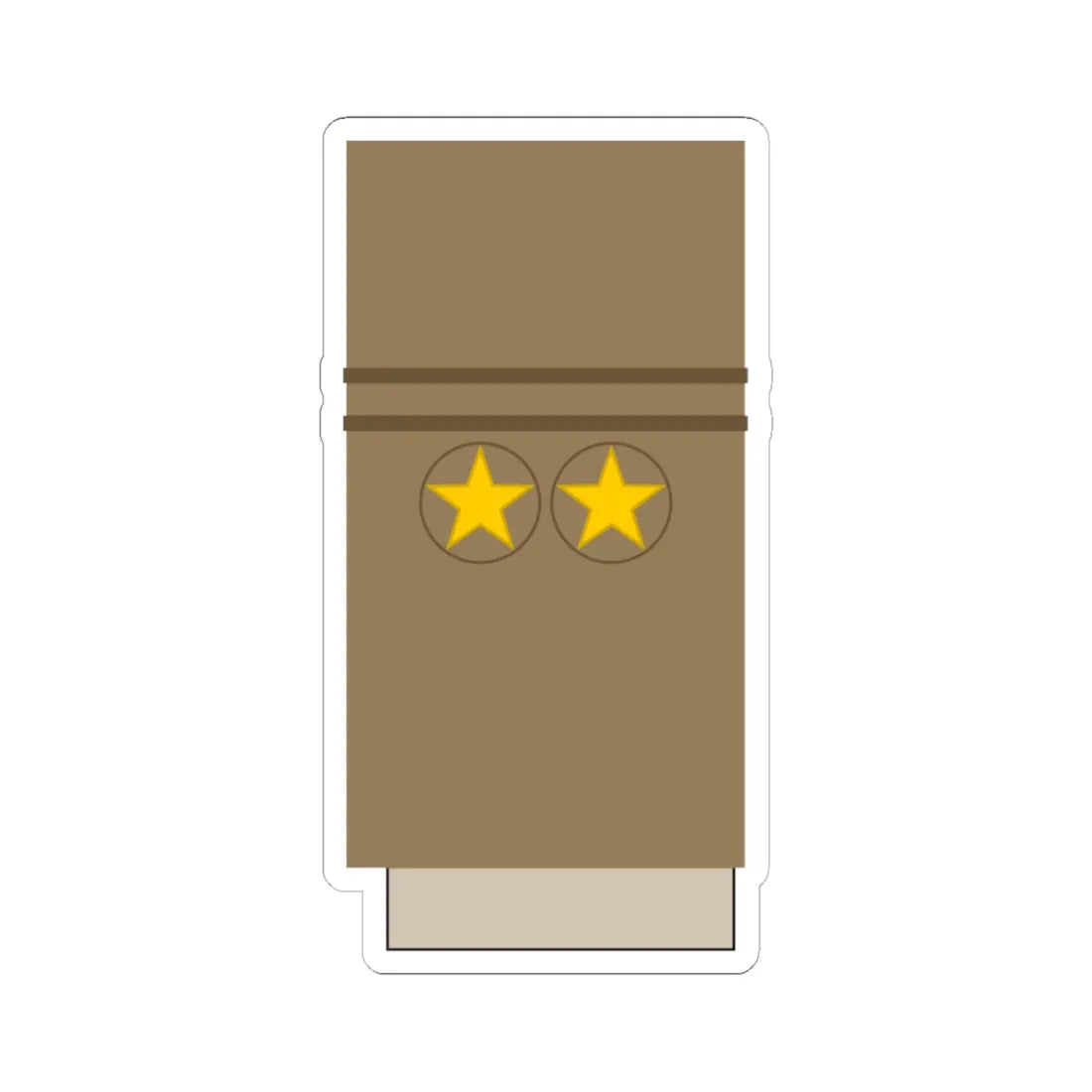 Japan Army OF 4 Sleeve 1943 1945 (Japan) (Military Rank) STICKER Vinyl Kiss-Cut Decal 6 Inch White - The Sticker Space