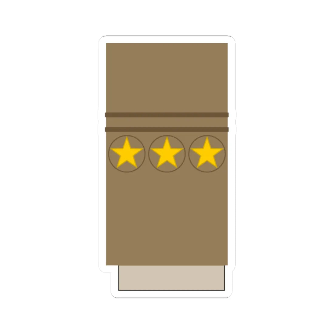 Japan Army OF 5 Sleeve 1943 1945 (Japan) (Military Rank) STICKER Vinyl Kiss-Cut Decal 2 Inch White - The Sticker Space