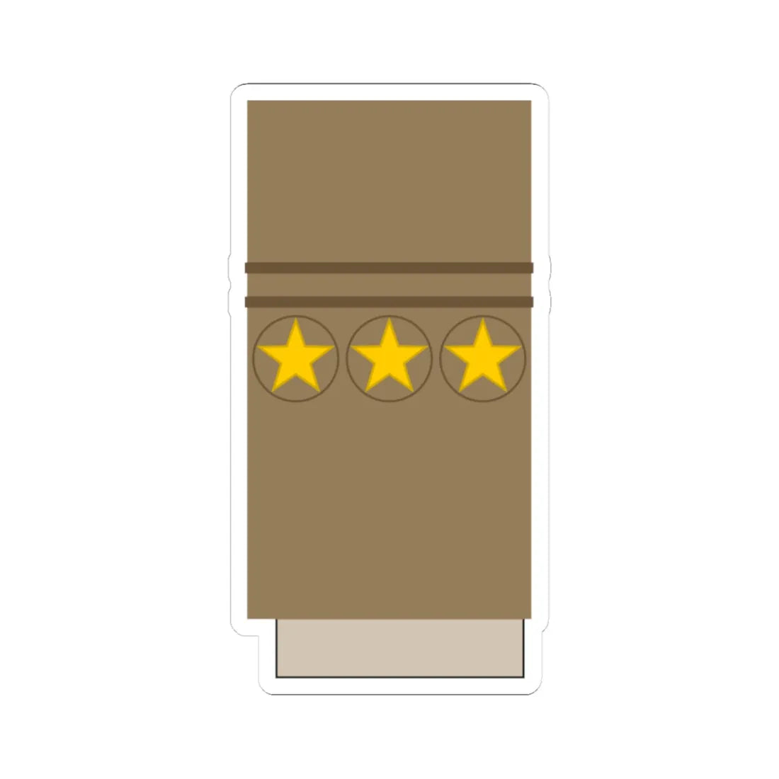 Japan Army OF 5 Sleeve 1943 1945 (Japan) (Military Rank) STICKER Vinyl Kiss-Cut Decal 3 Inch White - The Sticker Space