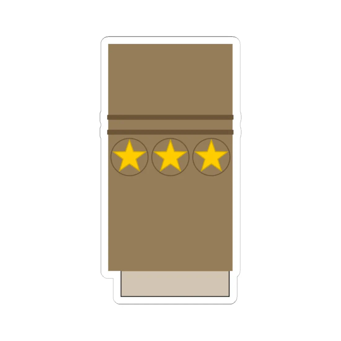 Japan Army OF 5 Sleeve 1943 1945 (Japan) (Military Rank) STICKER Vinyl Kiss-Cut Decal 6 Inch White - The Sticker Space