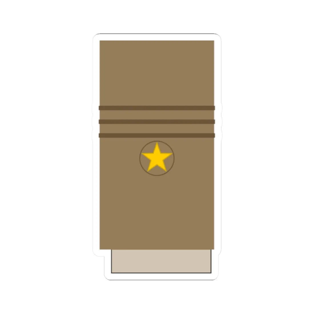 Japan Army OF 7 Sleeve 1943 1945 (Japan) (Military Rank) STICKER Vinyl Kiss-Cut Decal 2 Inch White - The Sticker Space