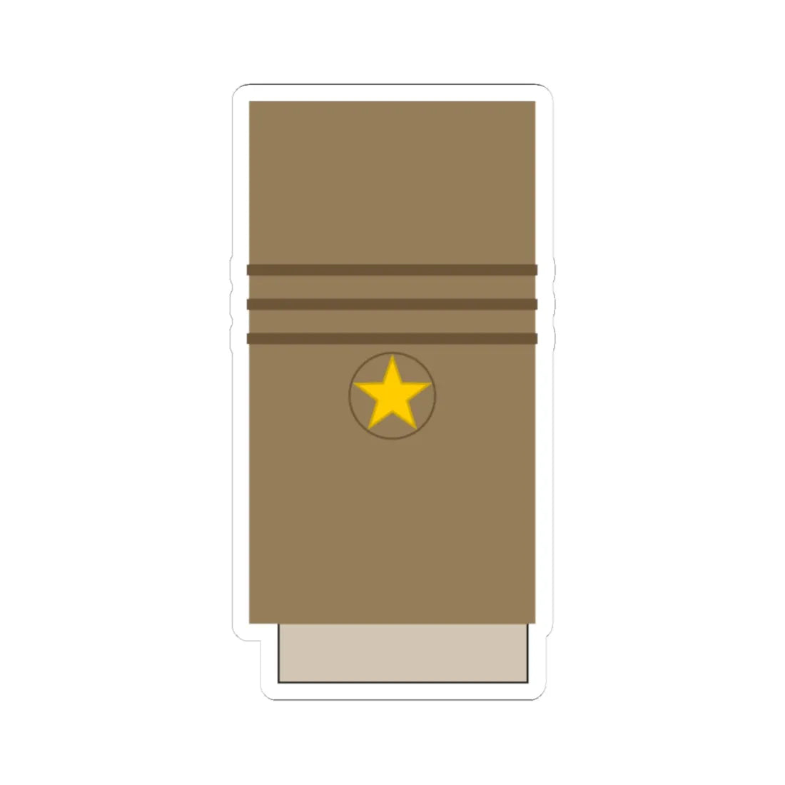 Japan Army OF 7 Sleeve 1943 1945 (Japan) (Military Rank) STICKER Vinyl Kiss-Cut Decal 3 Inch White - The Sticker Space