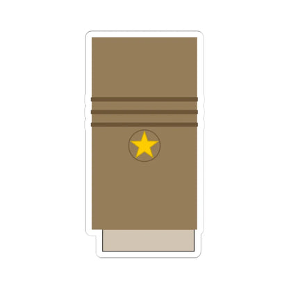 Japan Army OF 7 Sleeve 1943 1945 (Japan) (Military Rank) STICKER Vinyl Kiss-Cut Decal 4 Inch White - The Sticker Space
