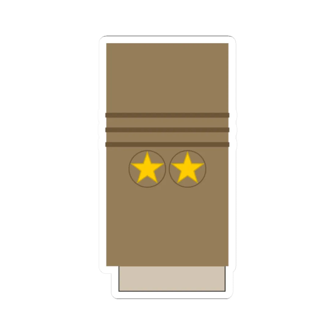 Japan Army OF 8 Sleeve 1943 1945 (Japan) (Military Rank) STICKER Vinyl Kiss-Cut Decal 2 Inch White - The Sticker Space