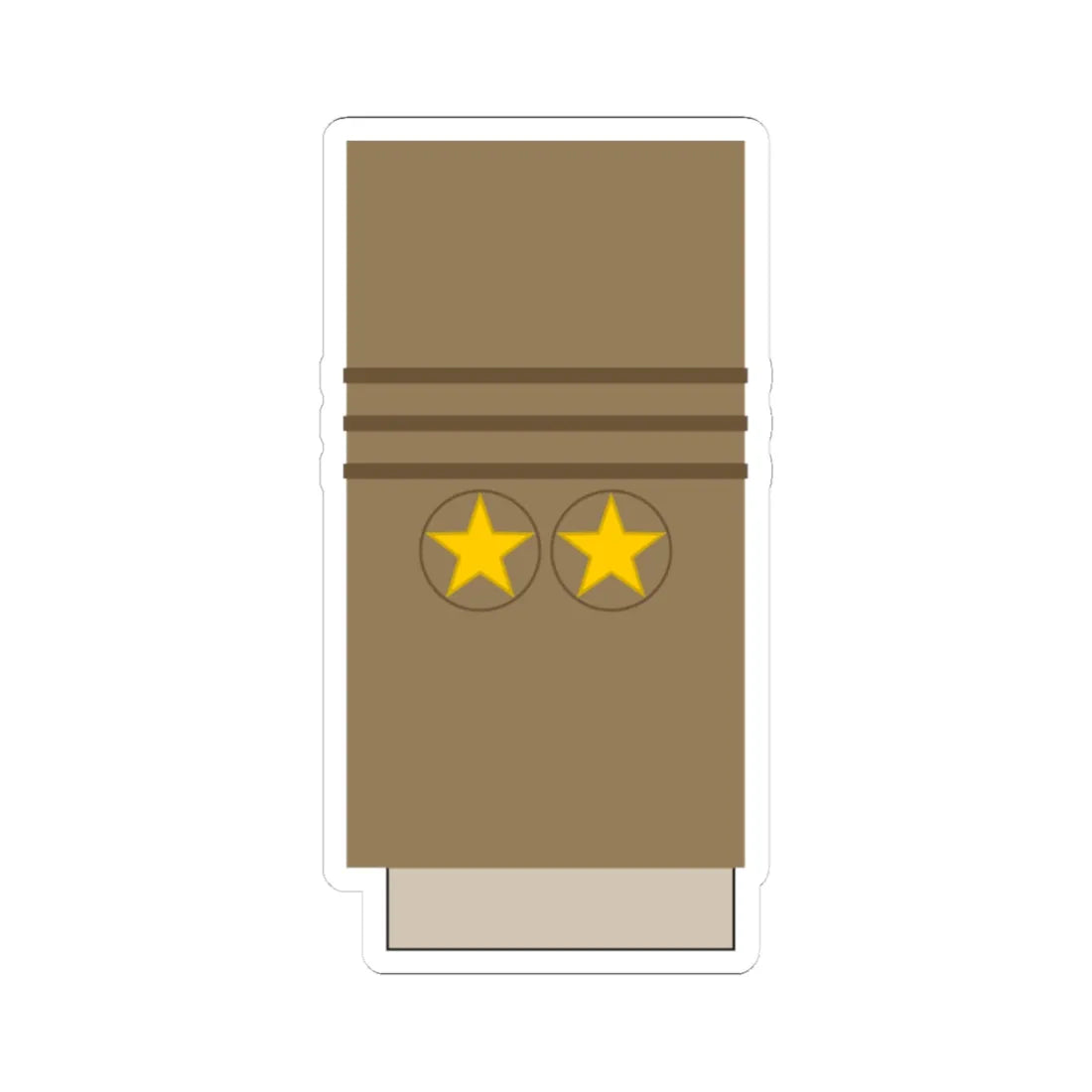 Japan Army OF 8 Sleeve 1943 1945 (Japan) (Military Rank) STICKER Vinyl Kiss-Cut Decal 3 Inch White - The Sticker Space