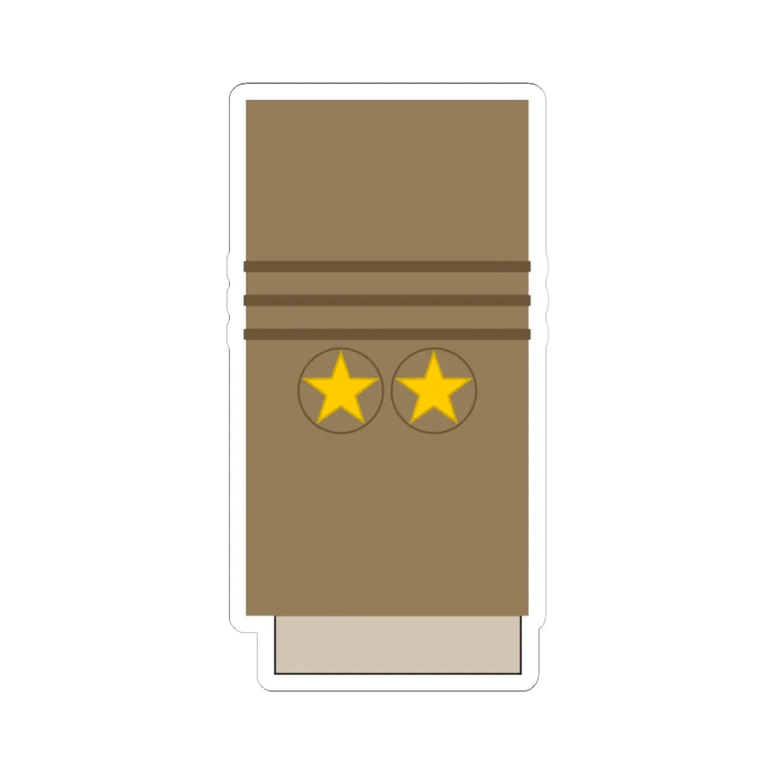 Japan Army OF 8 Sleeve 1943 1945 (Japan) (Military Rank) STICKER Vinyl Kiss-Cut Decal 4 Inch White - The Sticker Space