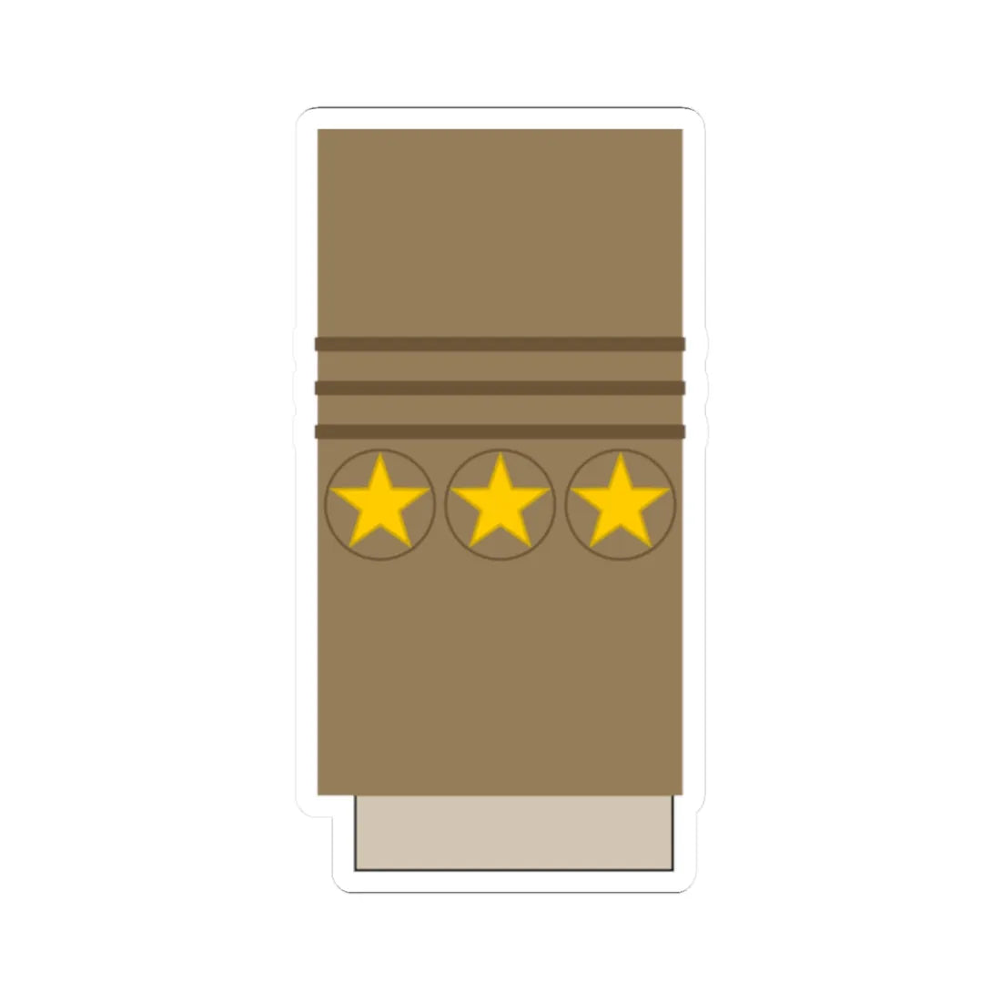 Japan Army OF 9 Sleeve 1943 1945 (Japan) (Military Rank) STICKER Vinyl Kiss-Cut Decal 2 Inch White - The Sticker Space