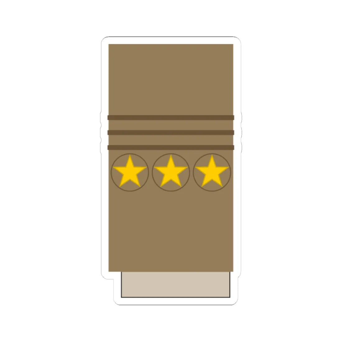 Japan Army OF 9 Sleeve 1943 1945 (Japan) (Military Rank) STICKER Vinyl Kiss-Cut Decal 3 Inch White - The Sticker Space