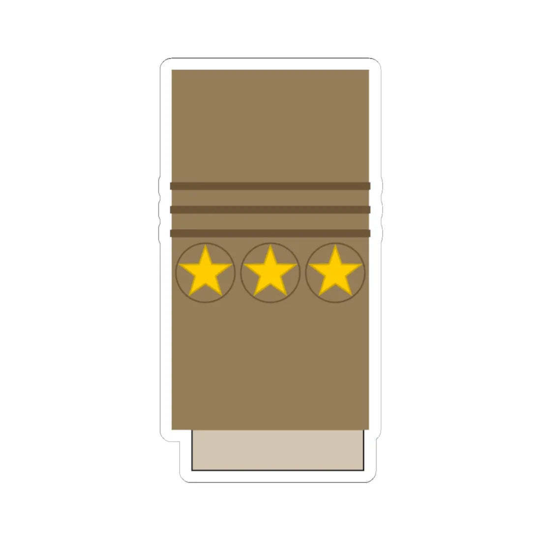 Japan Army OF 9 Sleeve 1943 1945 (Japan) (Military Rank) STICKER Vinyl Kiss-Cut Decal 6 Inch White - The Sticker Space