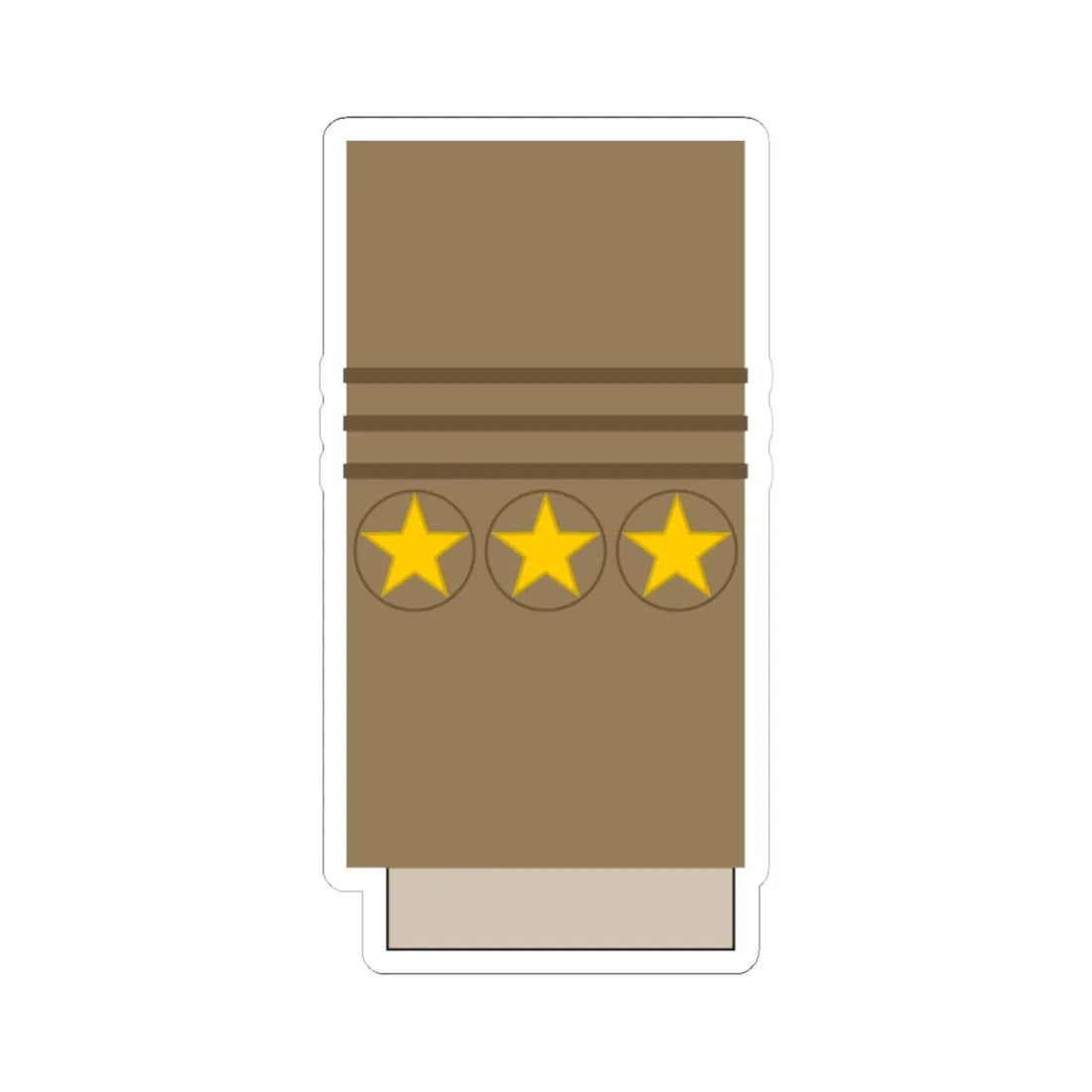 Japan Army OF 9 Sleeve 1943 1945 (Japan) (Military Rank) STICKER Vinyl Kiss-Cut Decal - The Sticker Space