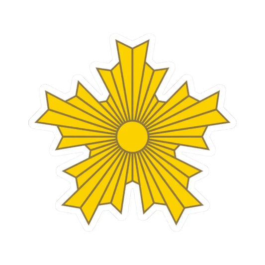 関東都督府典獄監吏及看守帽章 (Japan) (Coat of Arms) STICKER Vinyl Kiss-Cut Decal 2 Inch White - The Sticker Space