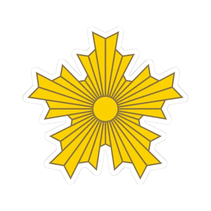 関東都督府典獄監吏及看守帽章 (Japan) (Coat of Arms) STICKER Vinyl Kiss-Cut Decal 3 Inch White - The Sticker Space