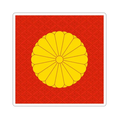 十六八重表菊 (Japan) (Coat of Arms) STICKER Vinyl Kiss-Cut Decal 3 Inch White - The Sticker Space