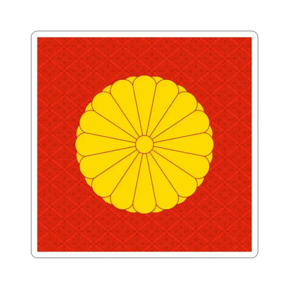 十六八重表菊 (Japan) (Coat of Arms) STICKER Vinyl Kiss-Cut Decal 4 Inch White - The Sticker Space