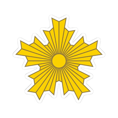 関東都督府典獄監吏及看守帽章 (Japan) (Coat of Arms) STICKER Vinyl Kiss-Cut Decal 4 Inch White - The Sticker Space