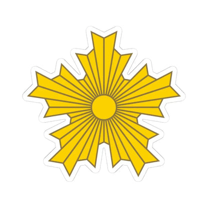 関東都督府典獄監吏及看守帽章 (Japan) (Coat of Arms) STICKER Vinyl Kiss-Cut Decal 6 Inch White - The Sticker Space