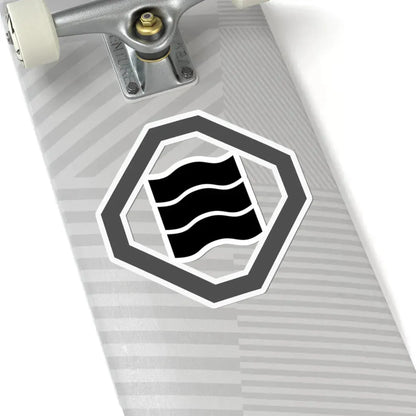 折敷に縮三文字 (Japan) (Coat of Arms) STICKER Vinyl Kiss-Cut Decal - The Sticker Space