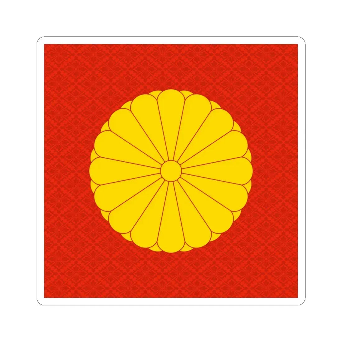 十六八重表菊 (Japan) (Coat of Arms) STICKER Vinyl Kiss-Cut Decal - The Sticker Space