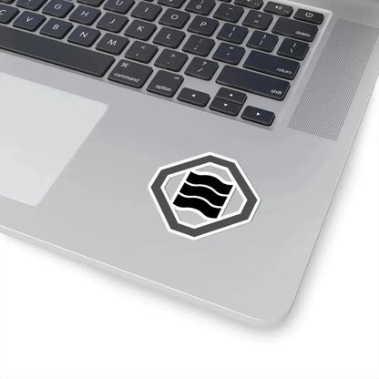 折敷に縮三文字 (Japan) (Coat of Arms) STICKER Vinyl Kiss-Cut Decal - The Sticker Space