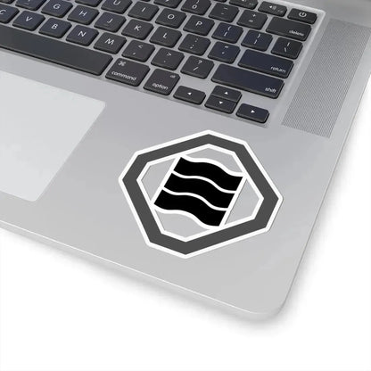 折敷に縮三文字 (Japan) (Coat of Arms) STICKER Vinyl Kiss-Cut Decal - The Sticker Space