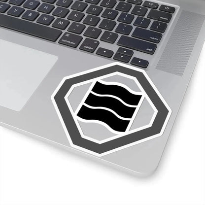 折敷に縮三文字 (Japan) (Coat of Arms) STICKER Vinyl Kiss-Cut Decal - The Sticker Space