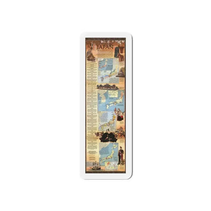 Japan - Historical (1984) (Map) Refrigerator Magnet 6 Inch - The Sticker Space