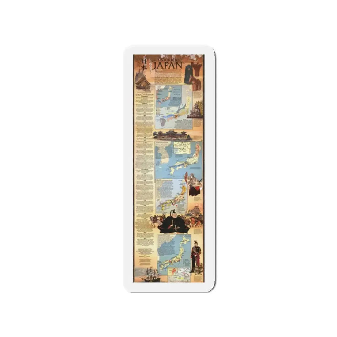 Japan - Historical (1984) (Map) Refrigerator Magnet - The Sticker Space