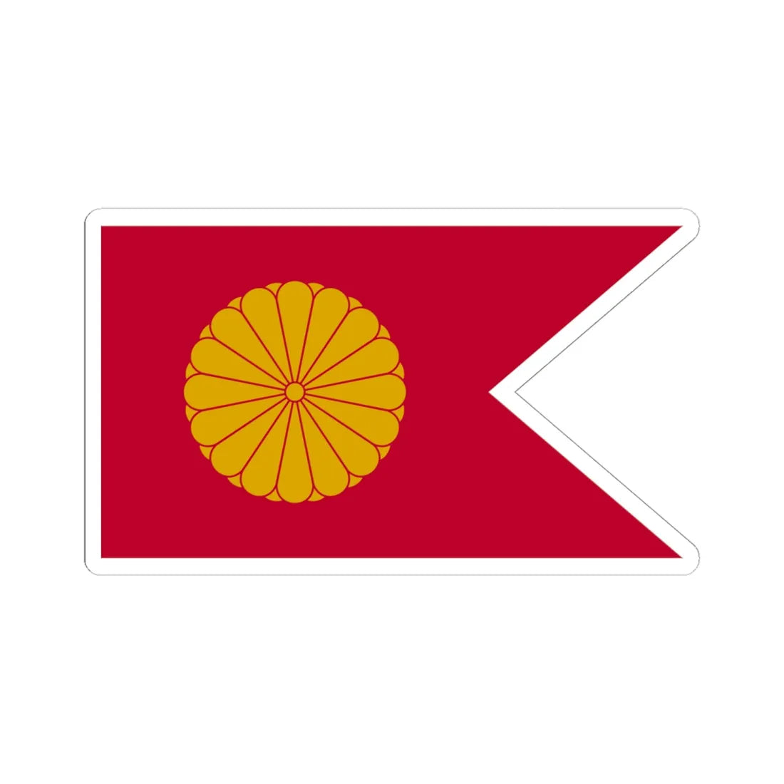 Japan Koutaigou Flag (Japan) (Coat of Arms) STICKER Vinyl Kiss-Cut Decal 6 Inch White - The Sticker Space
