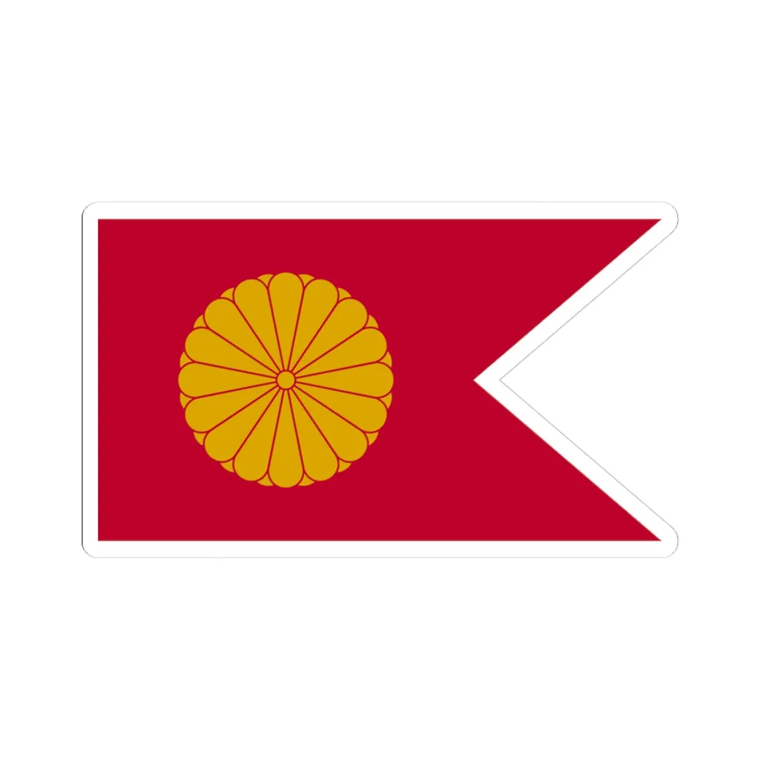 Japan Koutaigou Flag (Japan) STICKER Vinyl Kiss-Cut Decal 3 Inch White - The Sticker Space