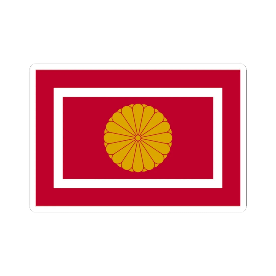 Japan Koutaisison Flag (Japan) STICKER Vinyl Kiss-Cut Decal 2 Inch White - The Sticker Space