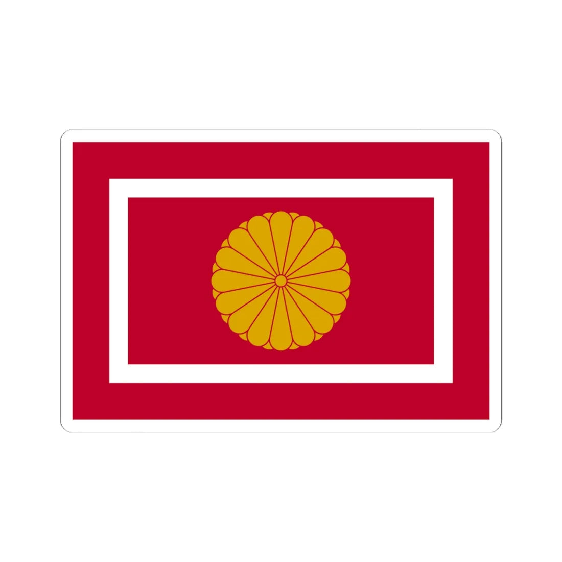 Japan Koutaisison Flag (Japan) STICKER Vinyl Kiss-Cut Decal 6 Inch White - The Sticker Space