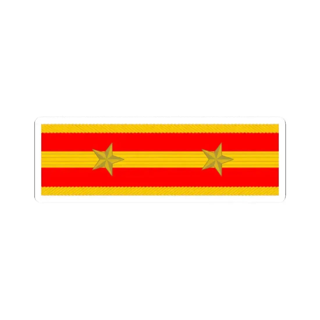 帝國陸軍の階級肩章中尉 (Japan) (Military Rank) STICKER Vinyl Kiss-Cut Decal 2 Inch White - The Sticker Space