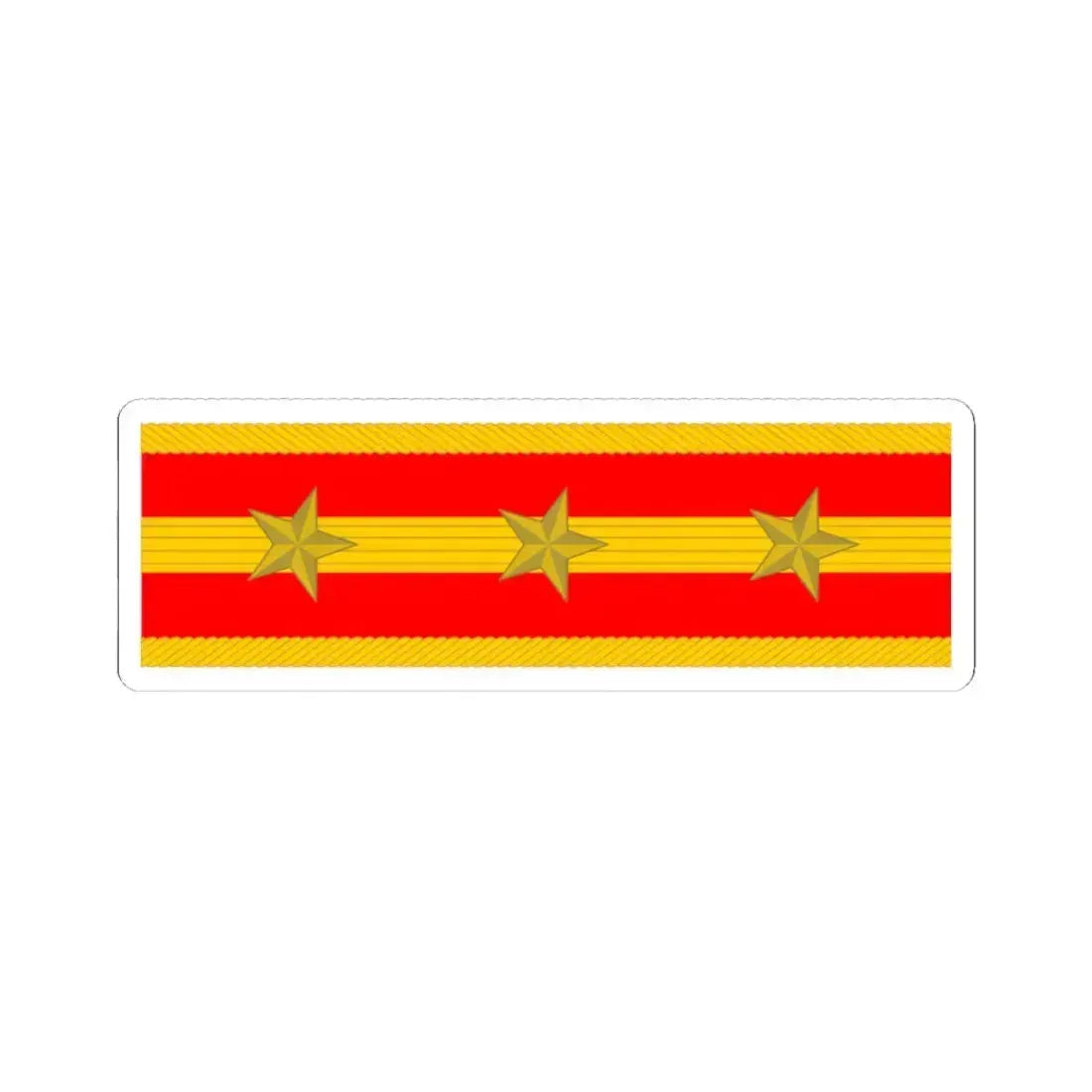 帝國陸軍の階級肩章大尉 (Japan) (Military Rank) STICKER Vinyl Kiss-Cut Decal 4 Inch White - The Sticker Space