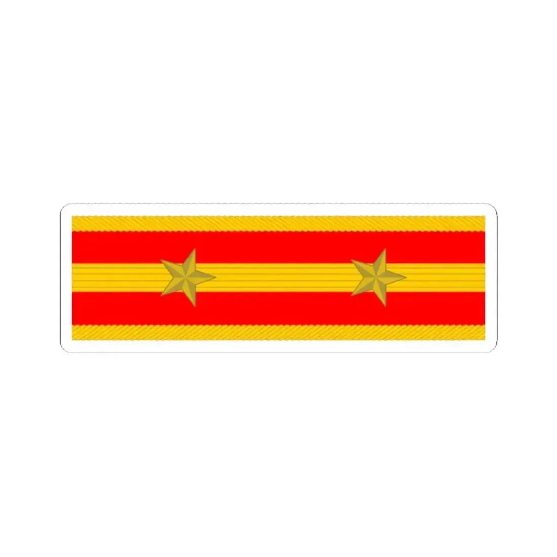 帝國陸軍の階級肩章中尉 (Japan) (Military Rank) STICKER Vinyl Kiss-Cut Decal 4 Inch White - The Sticker Space