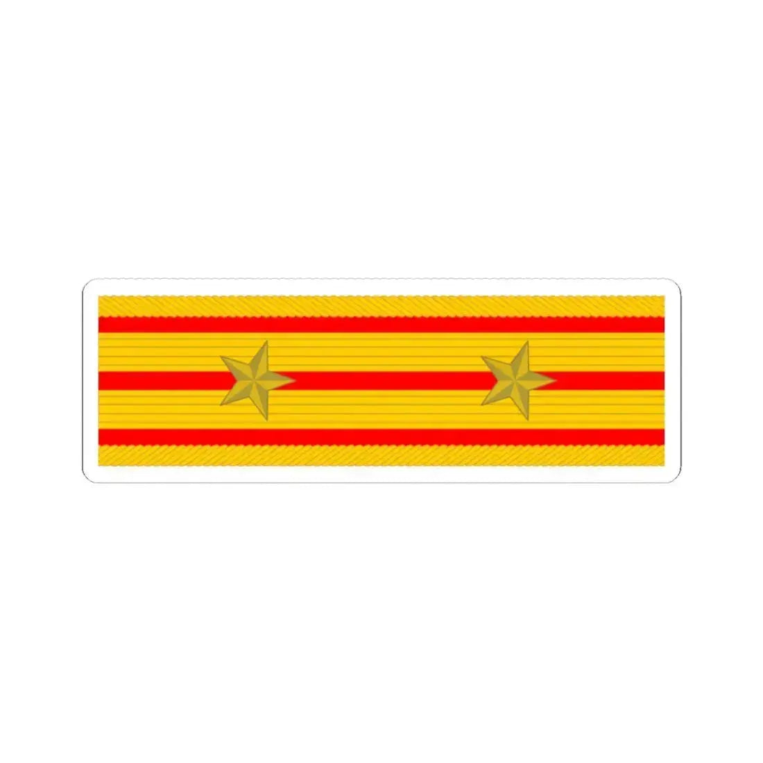 帝國陸軍の階級肩章中佐 (Japan) (Military Rank) STICKER Vinyl Kiss-Cut Decal 6 Inch White - The Sticker Space