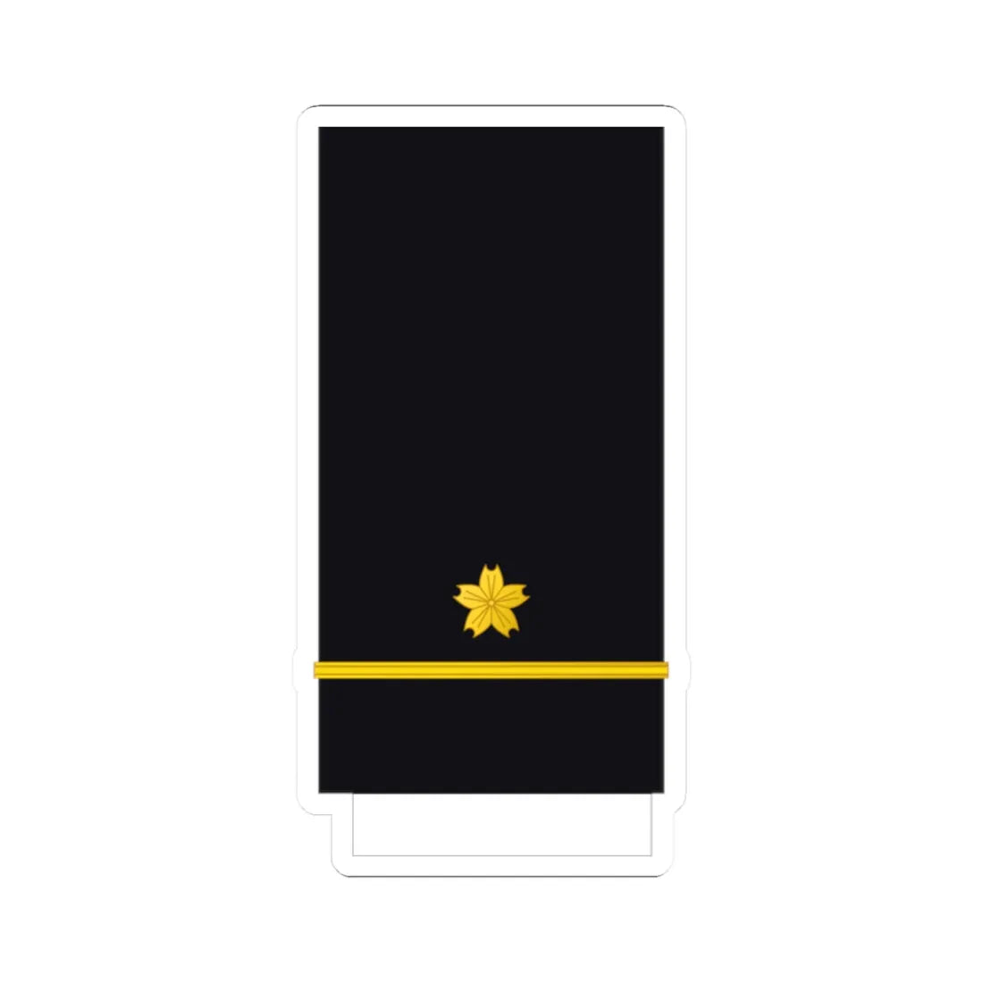 Japan Navy OF 1a (Japan) (Military Rank) STICKER Vinyl Kiss-Cut Decal 2 Inch White - The Sticker Space