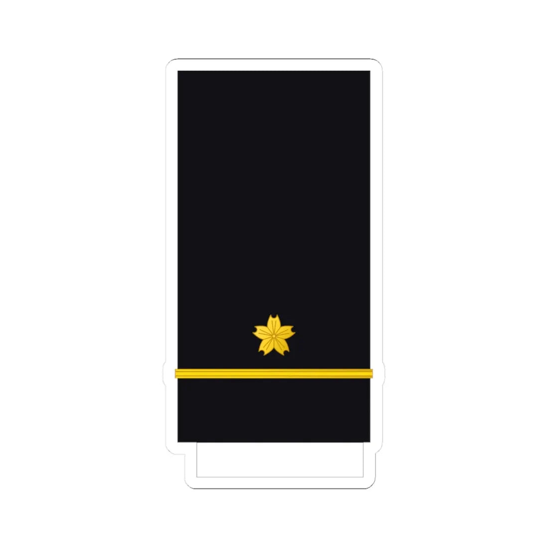 Japan Navy OF 1a (Japan) (Military Rank) STICKER Vinyl Kiss-Cut Decal 3 Inch White - The Sticker Space