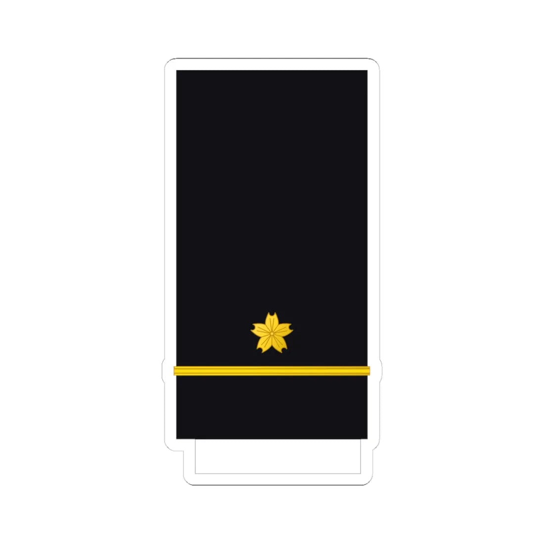 Japan Navy OF 1a (Japan) (Military Rank) STICKER Vinyl Kiss-Cut Decal 4 Inch White - The Sticker Space