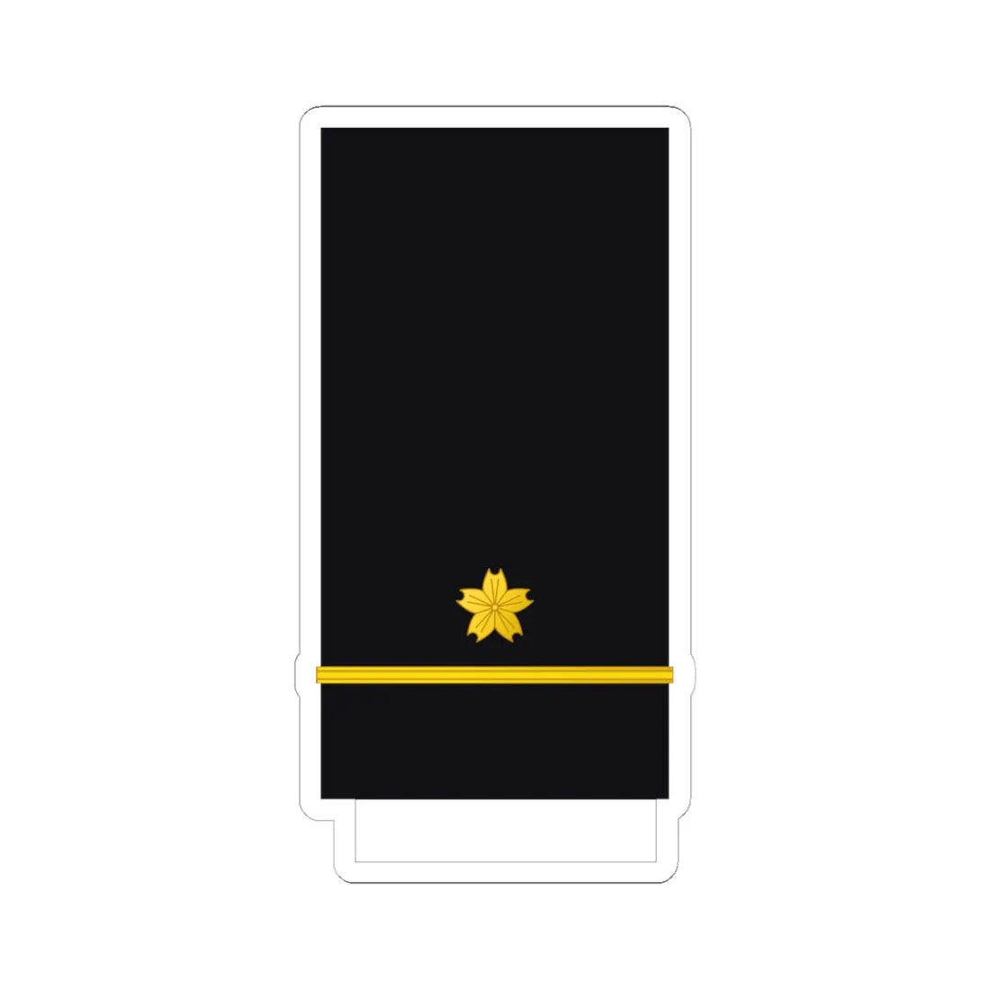 Japan Navy OF 1a (Japan) (Military Rank) STICKER Vinyl Kiss-Cut Decal 6 Inch White - The Sticker Space