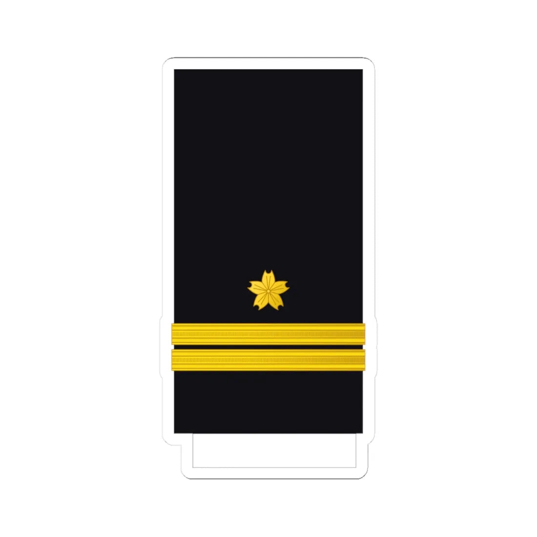 Japan Navy OF 2 (Japan) (Military Rank) STICKER Vinyl Kiss-Cut Decal 3 Inch White - The Sticker Space