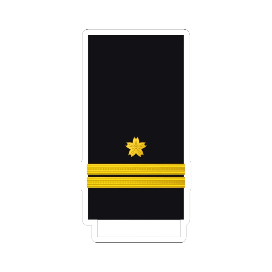 Japan Navy OF 2 (Japan) (Military Rank) STICKER Vinyl Kiss-Cut Decal 4 Inch White - The Sticker Space